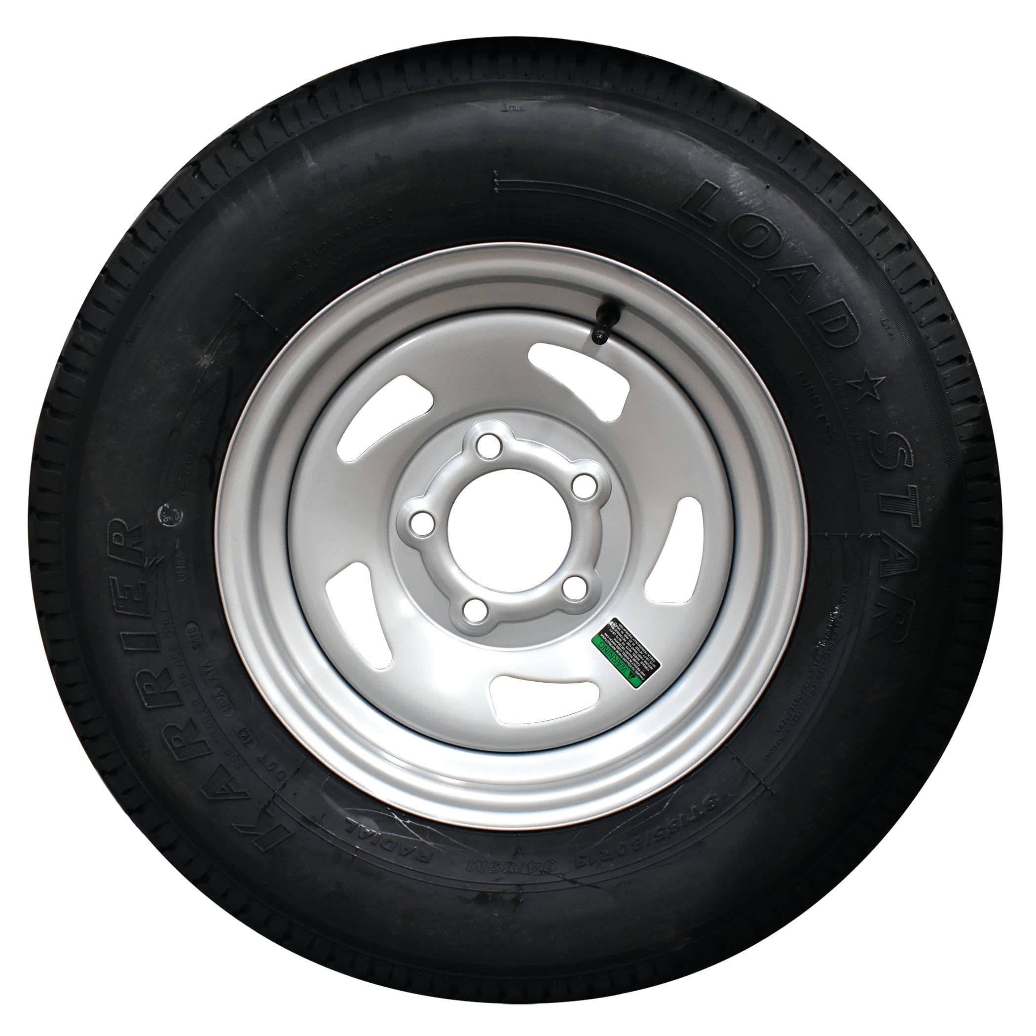 Steel Directional Wheel/Bias Ply Trailer Tire with Chrome Rim (ST205/75D-14, 5 Lugs)