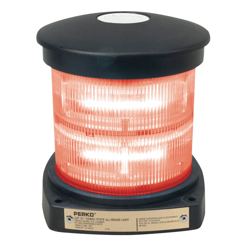 Fig. 1380 Series Single L.E.D. Navigation Light (Red All-Round)