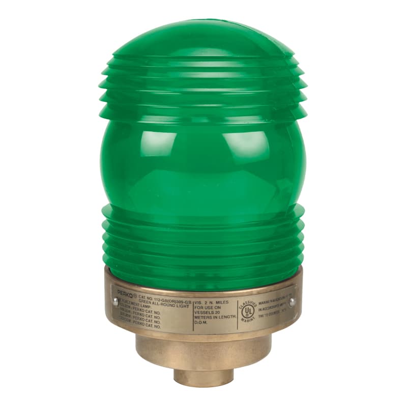 Fig. 309B Series Pipe Mount All-Round Light (Green, 25 Watt Bulb)