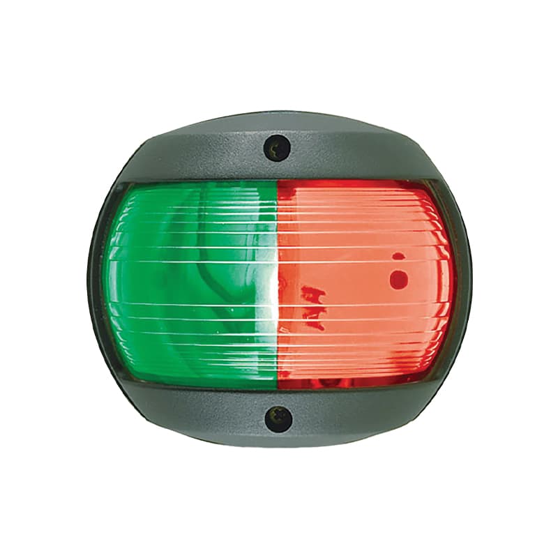 Fig. 170 European Style Bi-Color Navigation Light - Vertical Mount (3-5/8” H x 4-1/8” W x 2-1/4” H)