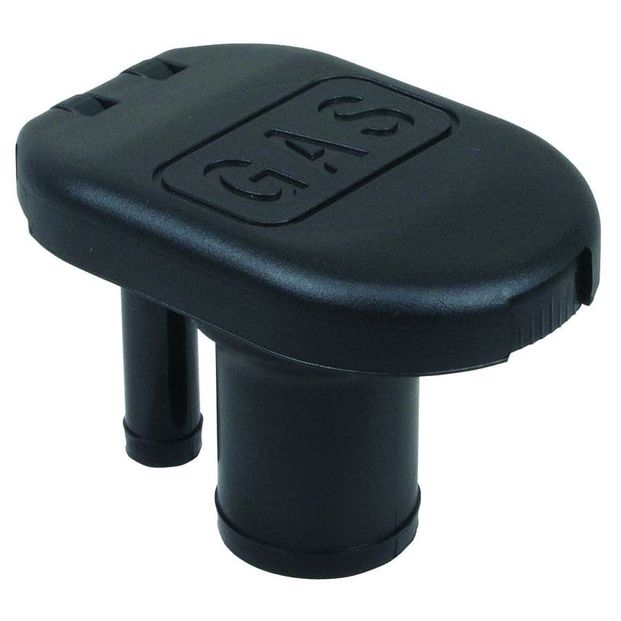 Fig. 1319 Non-EPA Vented Deck Fills for 1-1/2” Hose - Straight Neck (Black Polymer)