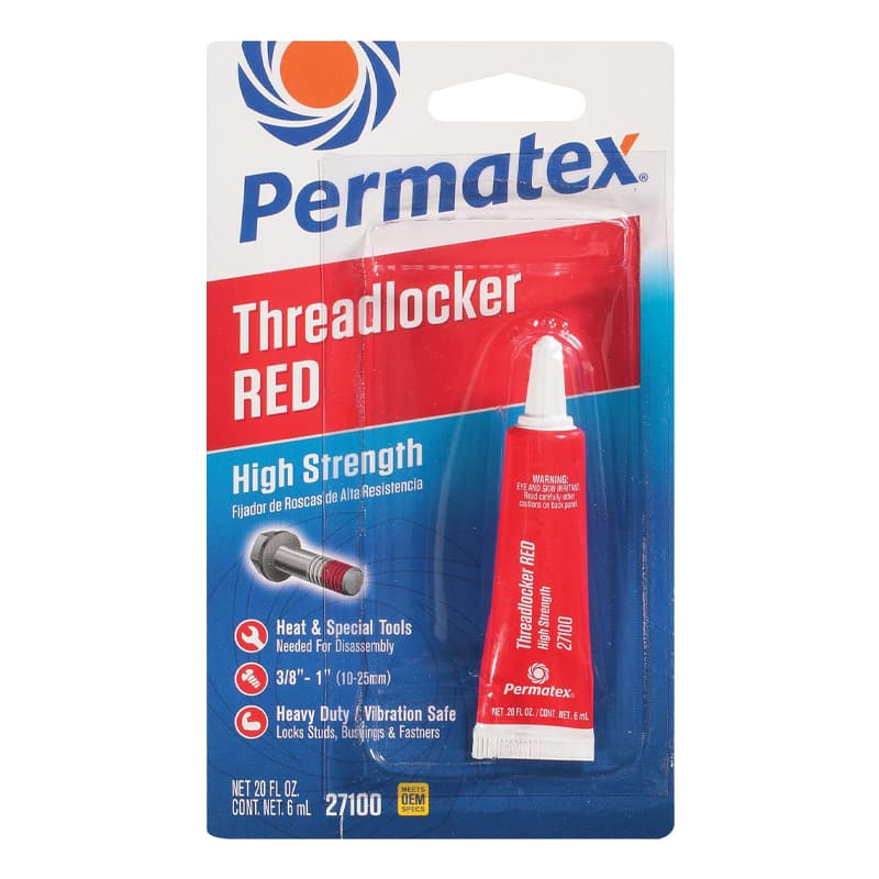 High Strength Threadlocker - Red (6 ml Tube)
