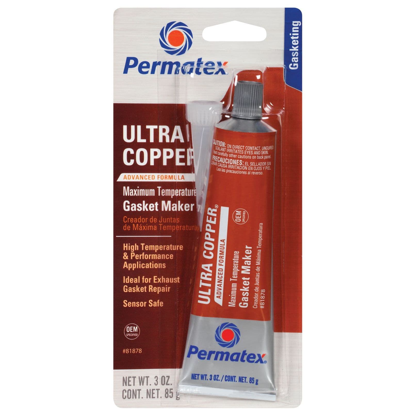 Ultra Copper® RTV Silicone Gasket Maker (3 oz. Tube)