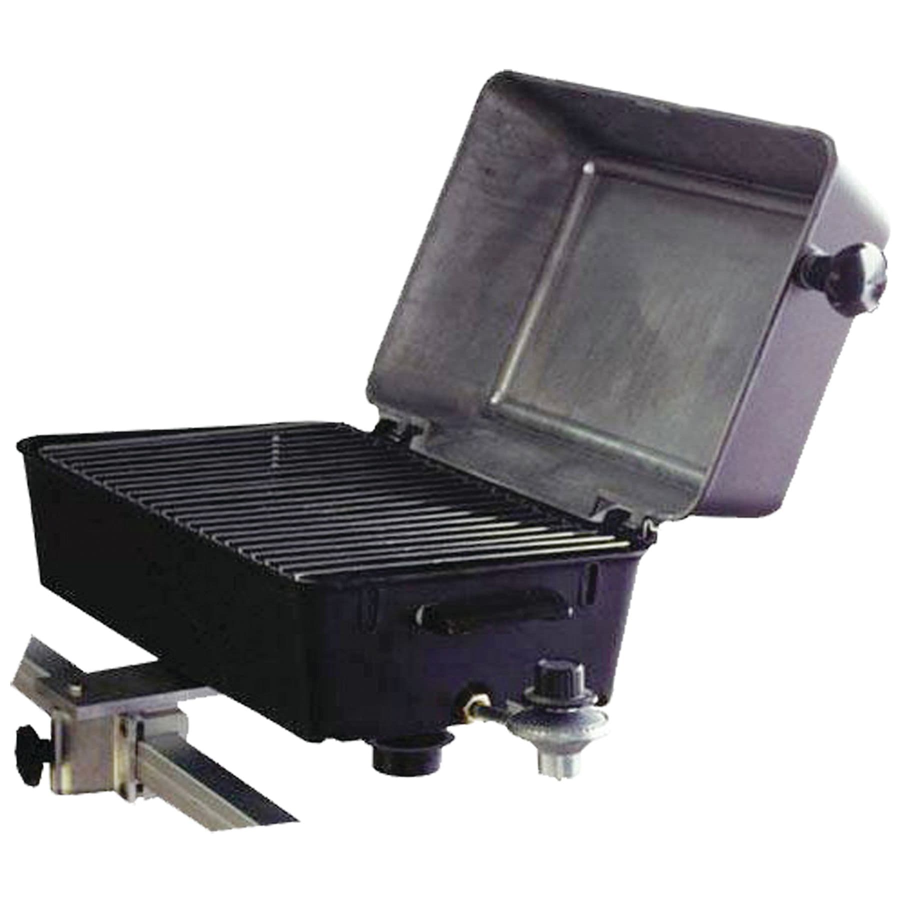 Barbeque Grill with Multi-Fit Rail Mount