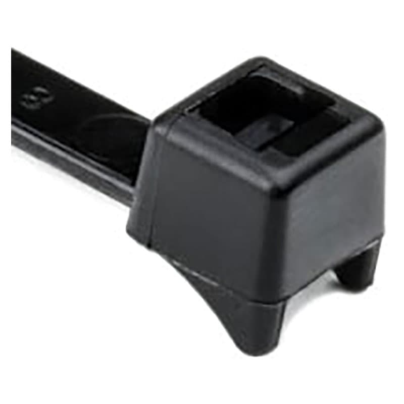 Black Radius Cable Ties (Length 8", 1,000 Per Pack)