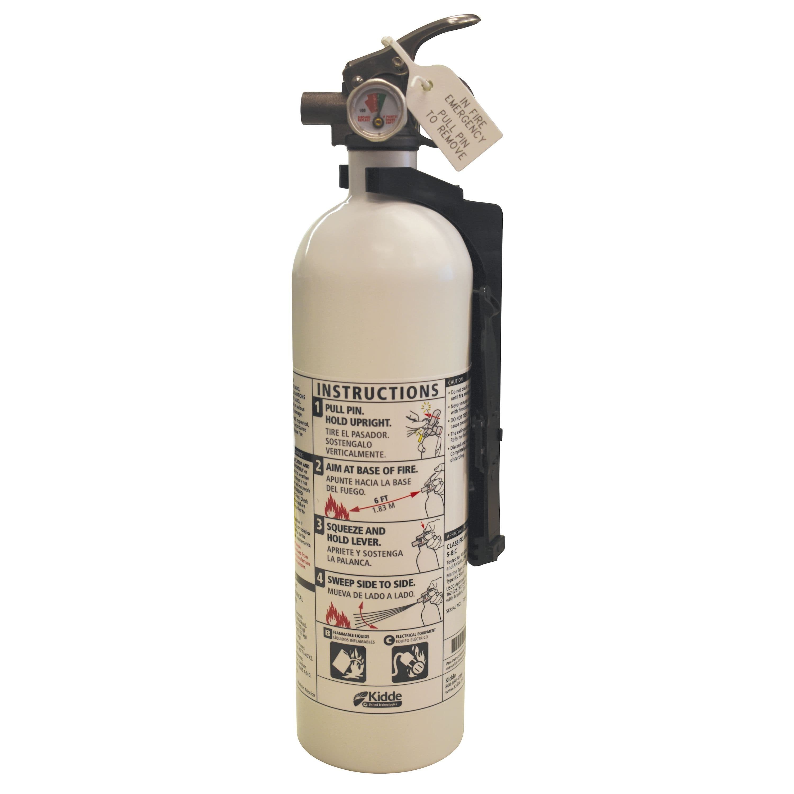 White Mariner PWC Fire Extinguisher - 5-B:C