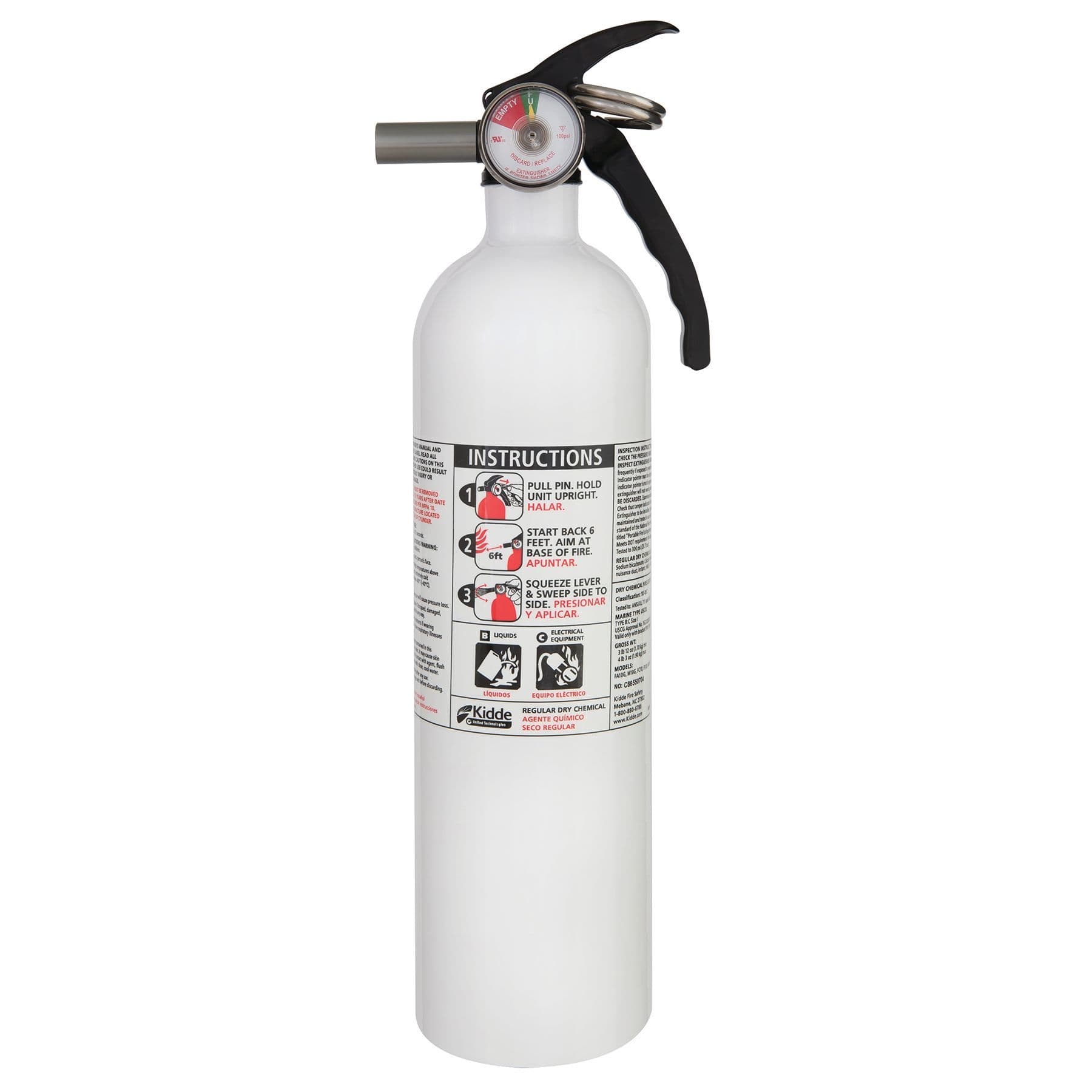 White Mariner Fire Extinguisher - 10-B:C