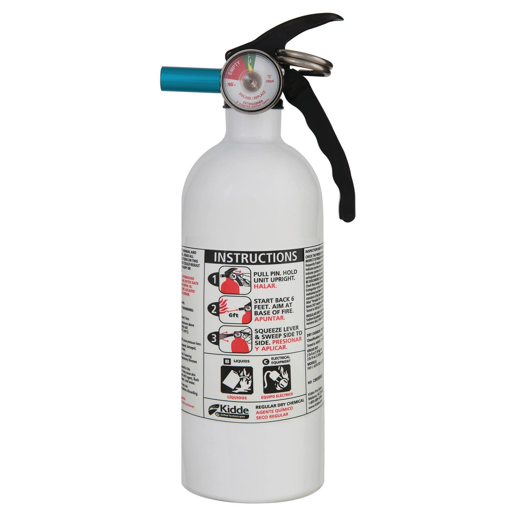 White Mariner Fire Extinguishers - 5-B:C (Case of 6)