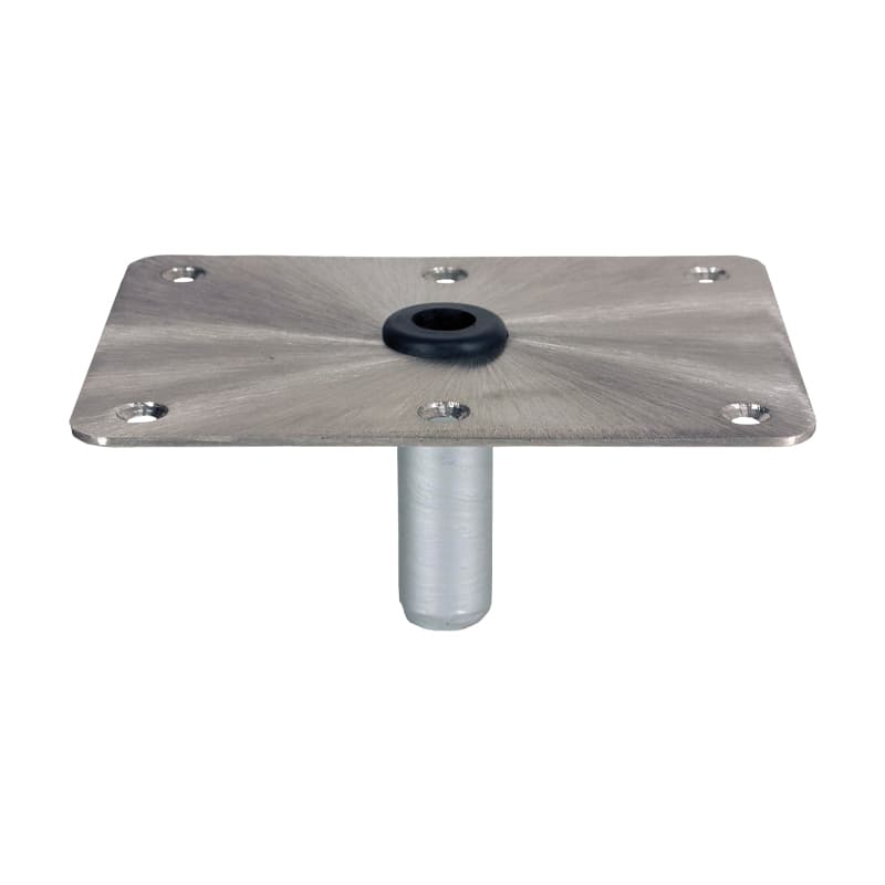 KingPin™ Series Threaded Rectangular Stainless Steel Base with Nylon Bushing (Display Package)