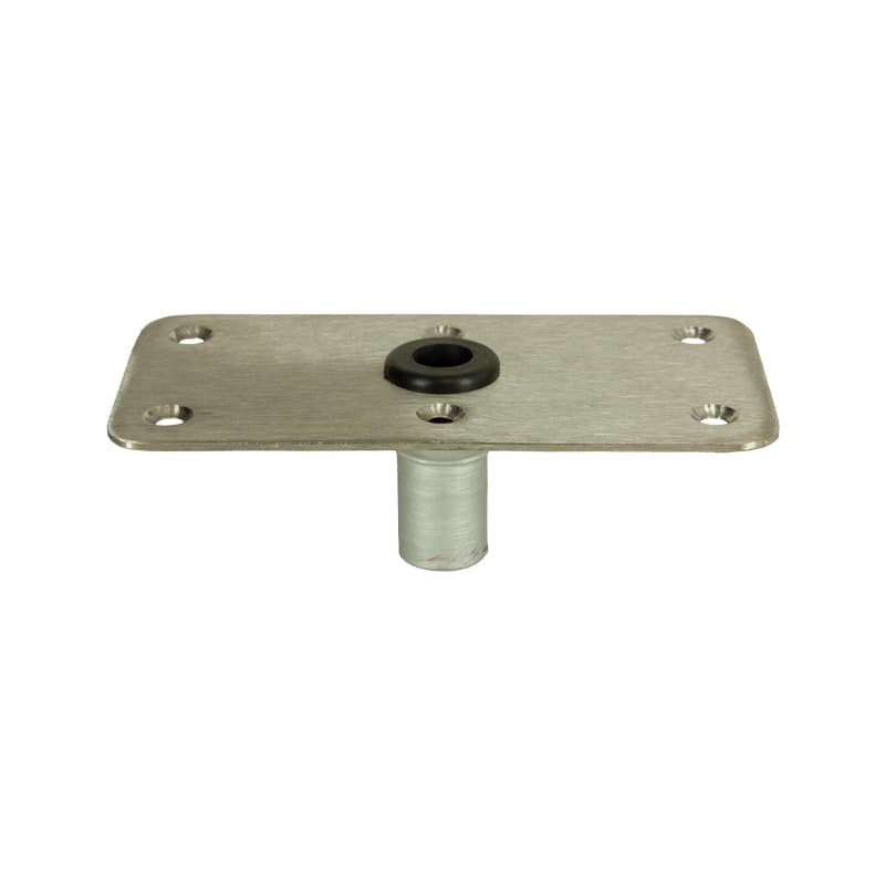 KingPin™ Series Standard Rectangular Stainless Steel Base with Nylon Bushing (Display Package)