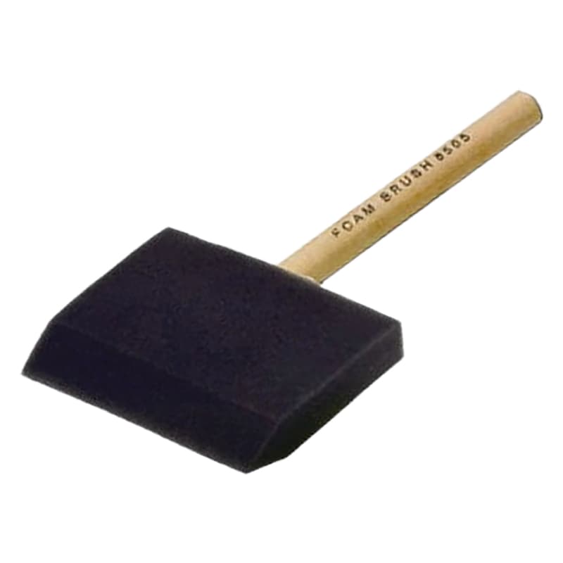 Wood Handle Foam Brush (4”)