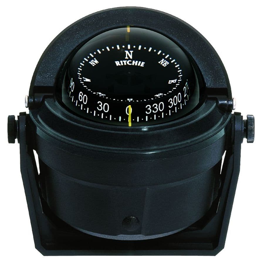 Voyager® Bracket Mount Compass with 3” Combidamp Dial (Traditional Black)