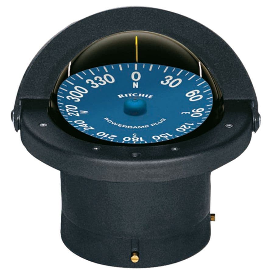 SuperSports® Black Flush Mount 4-1/2” Dial Compass (Black)