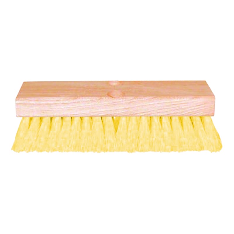 Deck Brush (10", Yellow Bristles)