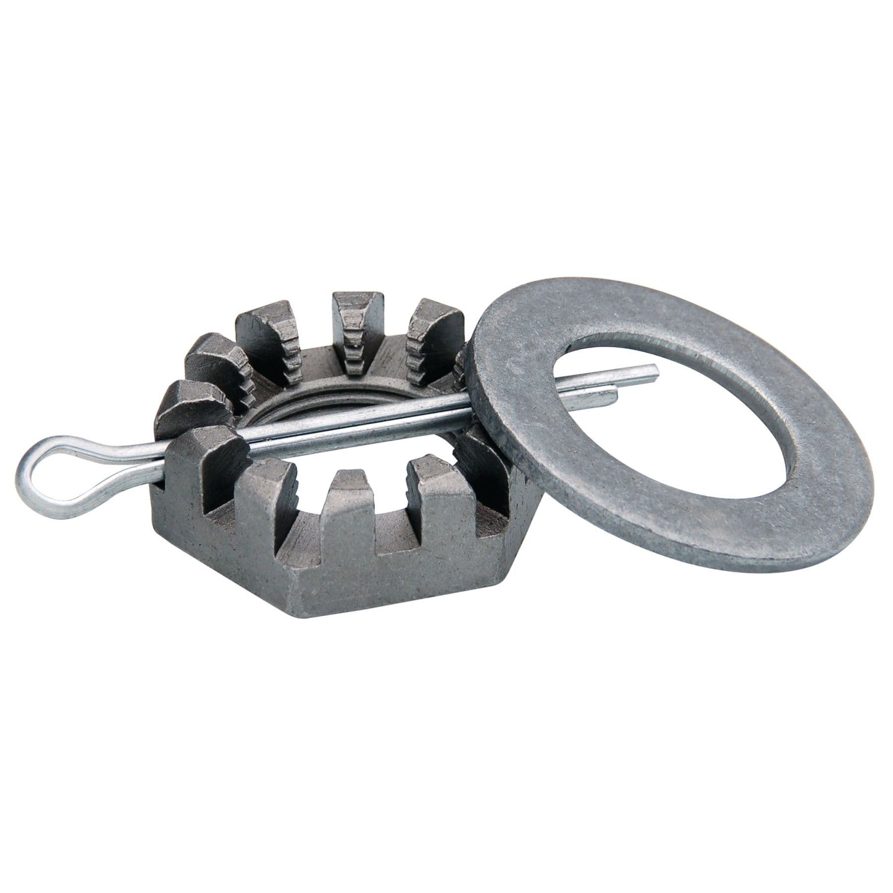 Trailer Axle Spindle Nut, Washer and Cotter Pin Kit