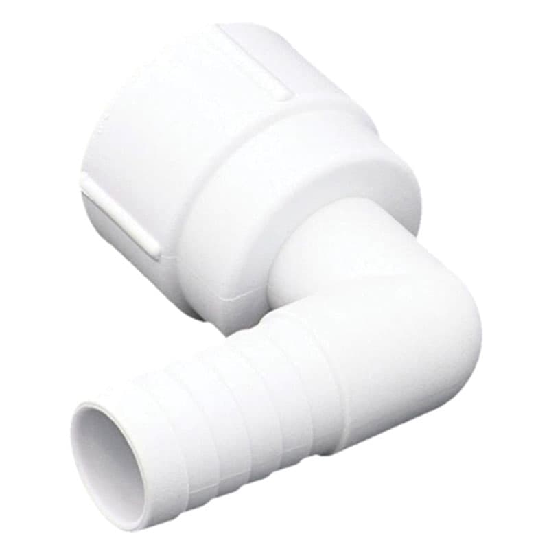 90° Barbed Port for 1,100 GPH Livewell Pumps