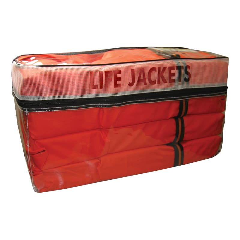 Storage Bag with 4 Adult Type II Life Jackets