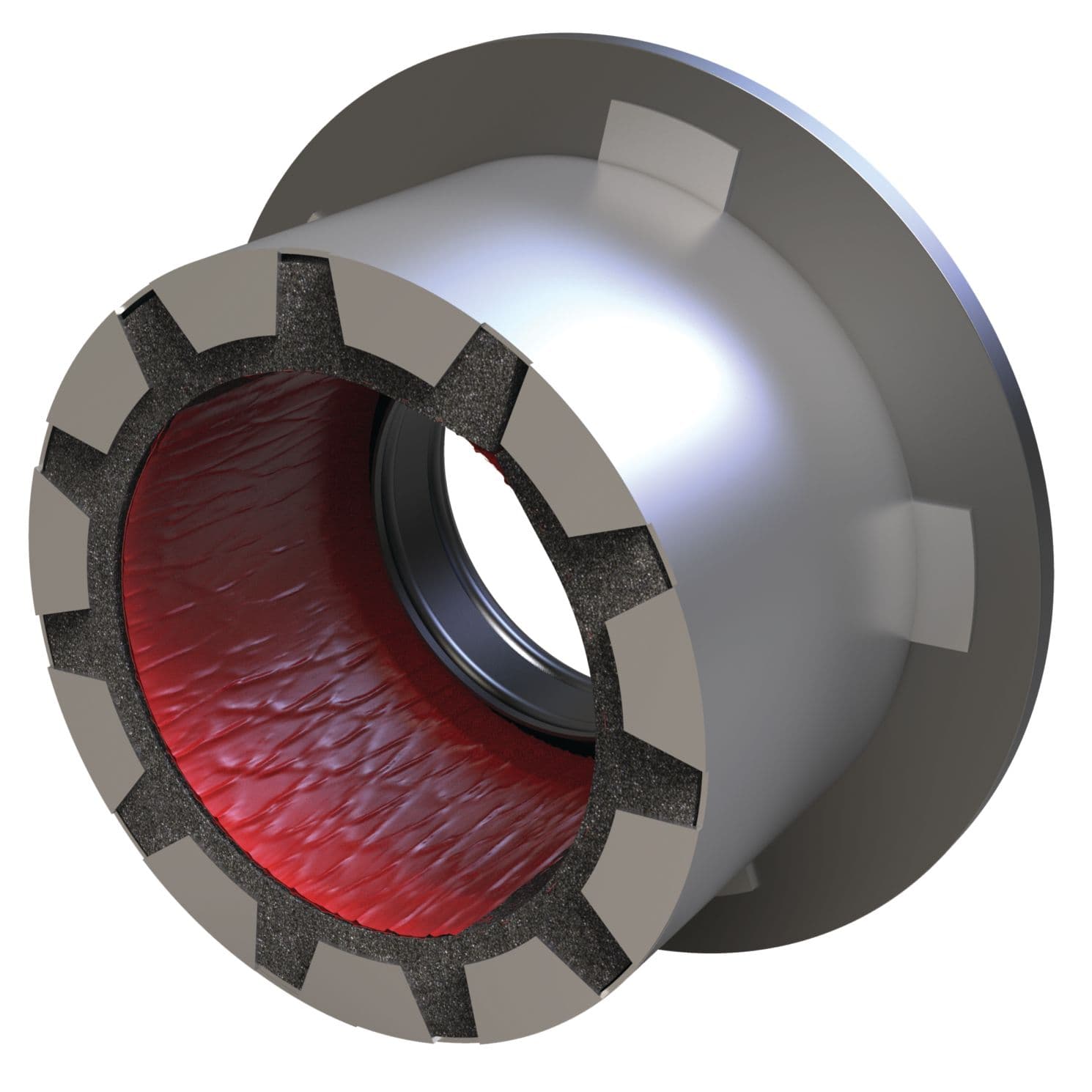 Watertight Firestop Collar (0.6” Pipe, 2.8” Flange)