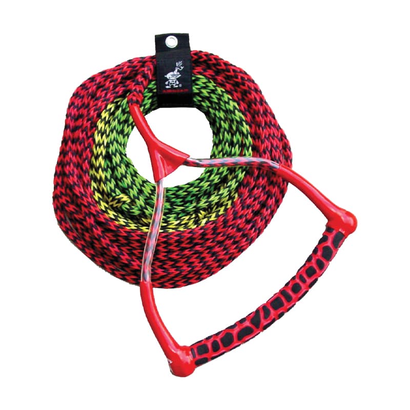 3 Section Water Ski Tow Rope with Radius Handle (Length 75')