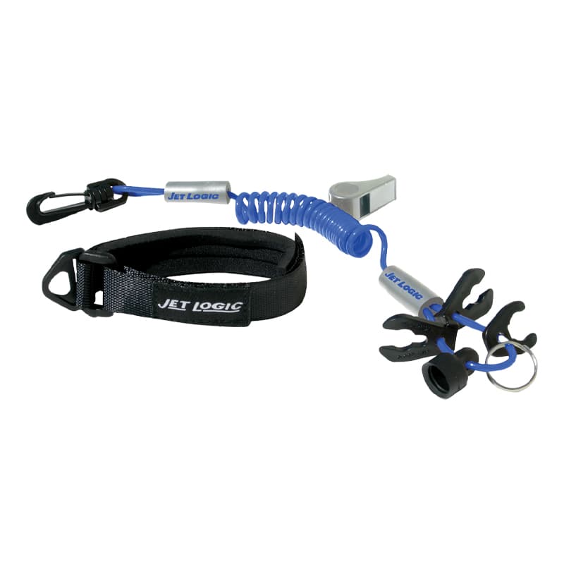 Ultimate Lanyard™ PWC Safety Lanyard (Blue/Silver)