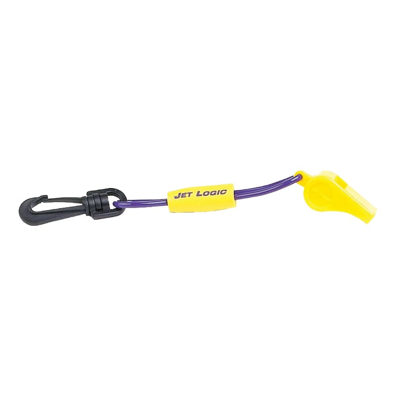 Safety Whistle on Floating Lanyard (Purple and Yellow)