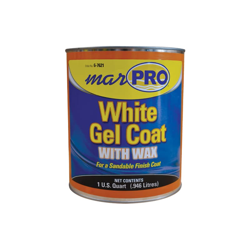 Gel Coat - With Wax (White, Quart)
