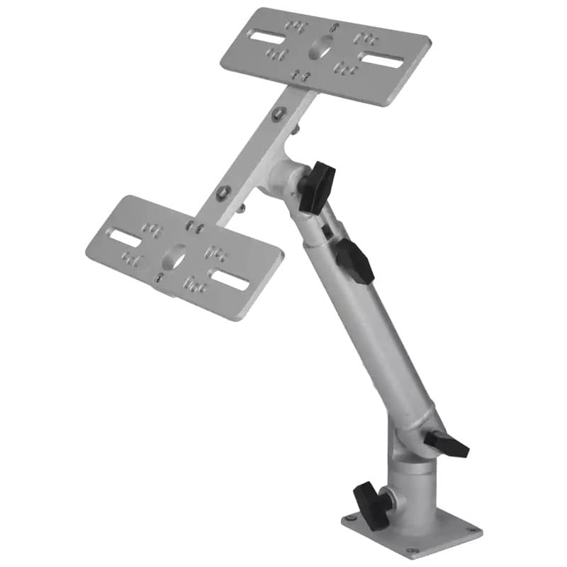Monitor Mount (Double, Silver)