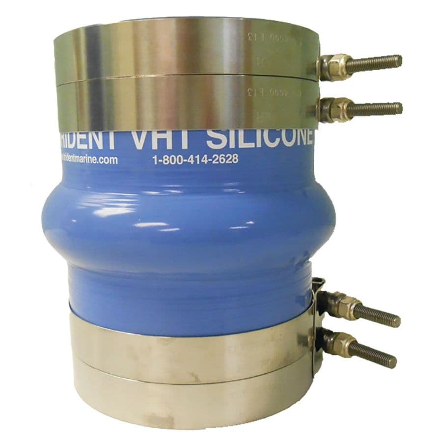 Molded Silicone Hump Bellows (4” ID x 5.25” L x 5.375” OD)