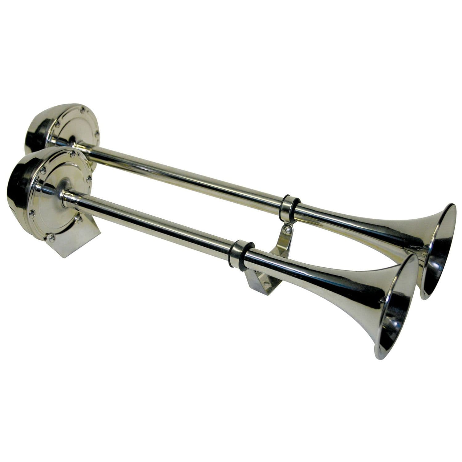 Twin Airtone Stainless Steel Electric Horn (18” X 7-1/2” X 4-3/4”)