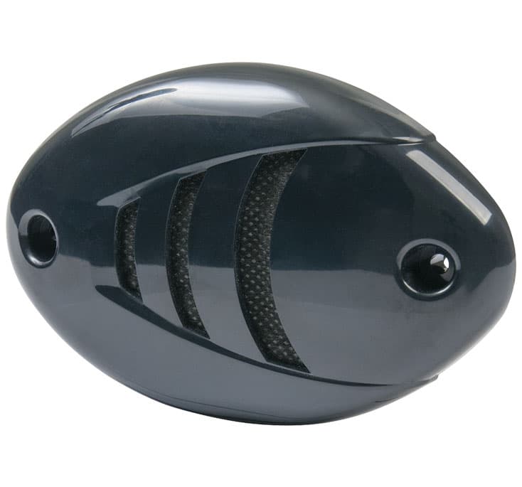 Low Profile Hidden Horn with Black and White Grills