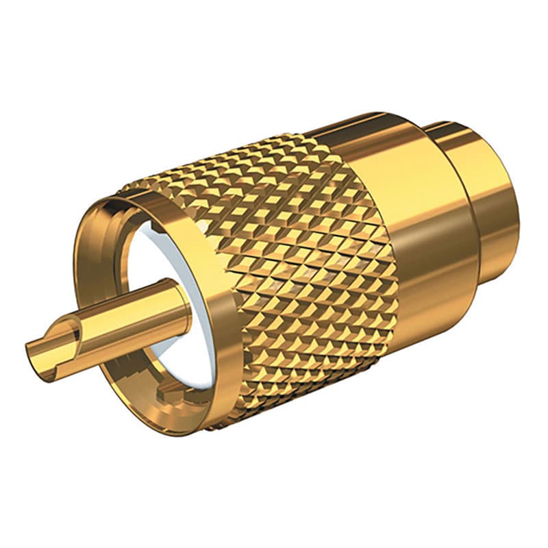 Gold-Plated Brass Connector