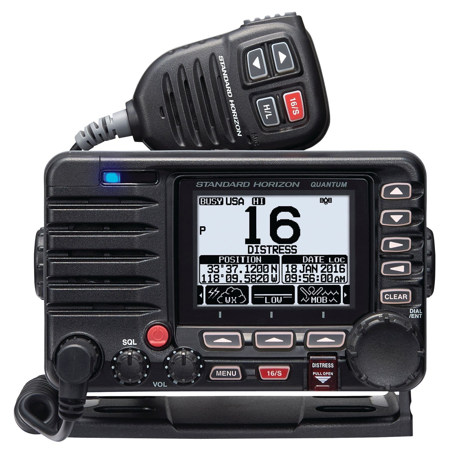 Quantum GX6000 VHF/AIS Marine Radio (Black)