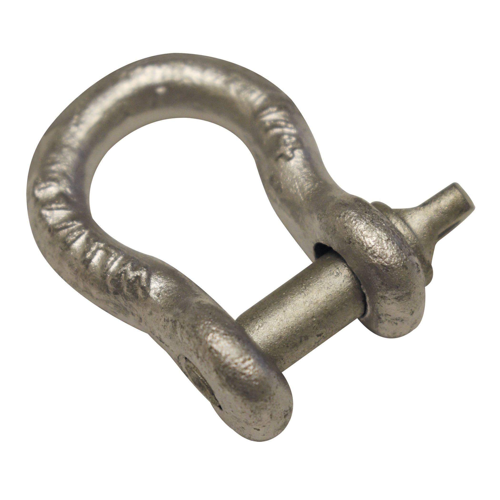 Galvanized Shackles - Load Rated (5/16”, 3/4 Ton)