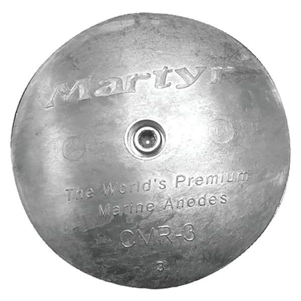 Zinc Rudder Anode (Diameter 5”, Thickness 0.65”)