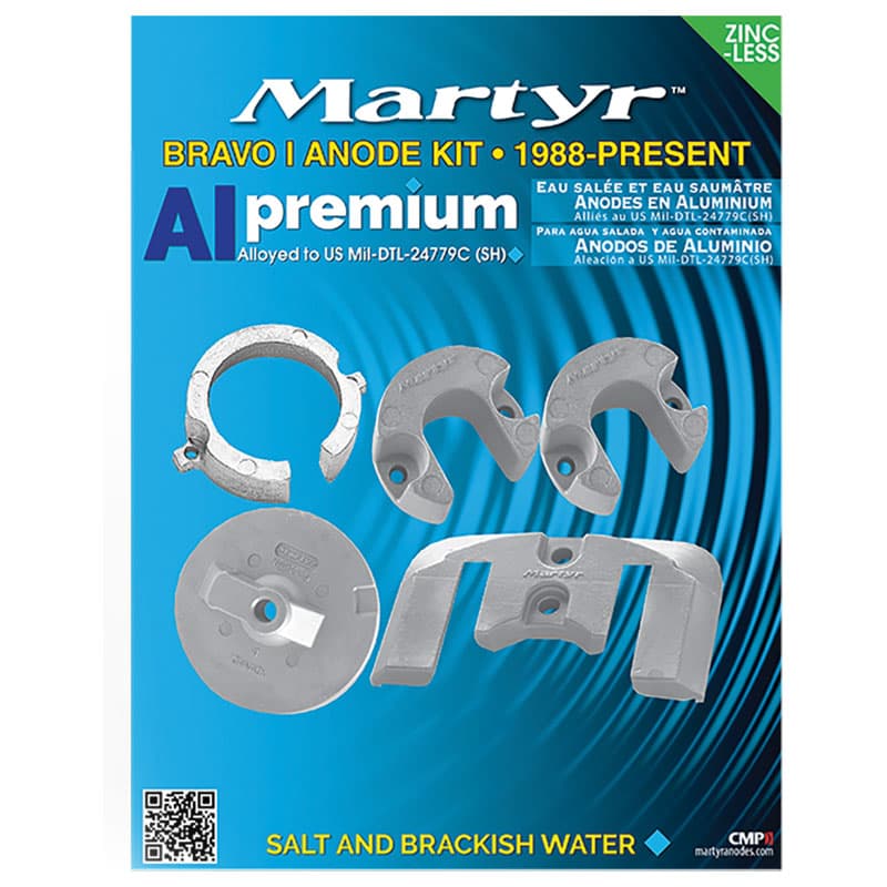 Mercruiser Bravo I Anode Kit - Aluminum (1988 & Up)