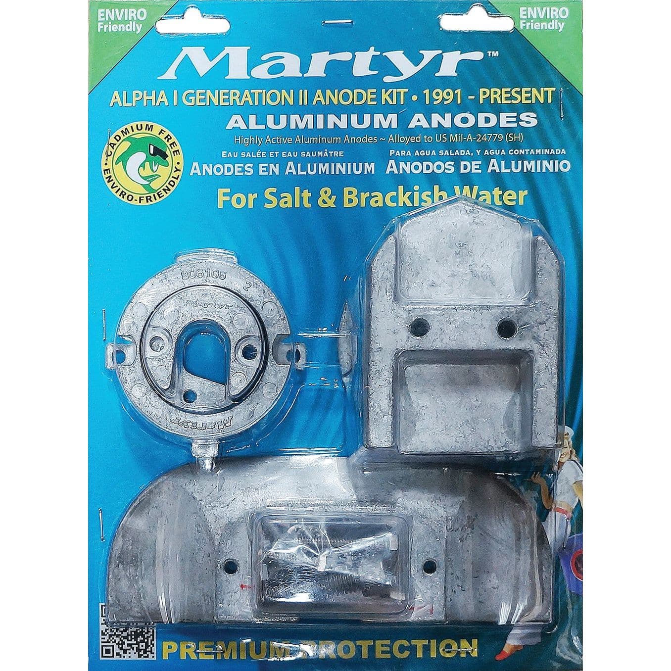 Mercruiser Alpha I Generation II Anode Kit - Aluminum (1991-Present)