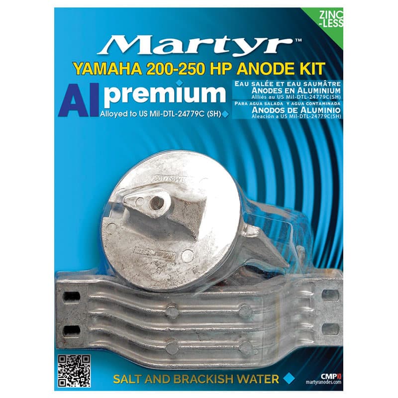 Yamaha Anode Kit - Aluminum (200-250 HP)