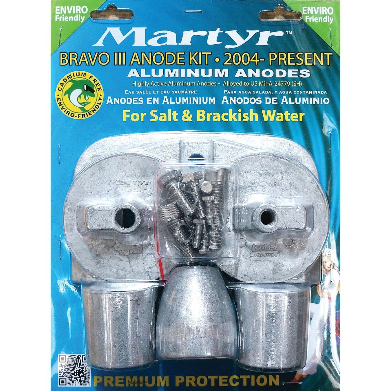 Mercruiser Bravo III Anode Kit - Magnesium (2004 & Up)