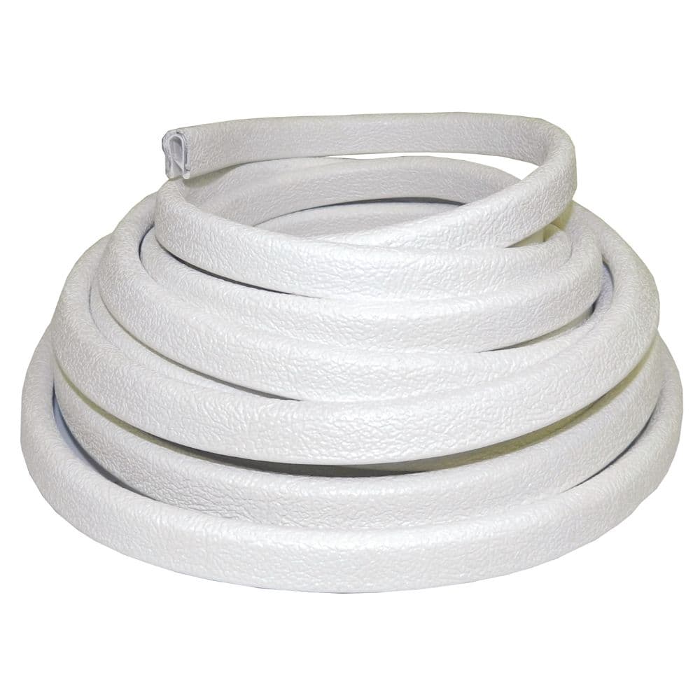 Self-Locking White Flexible Vinyl Trim (5/32” Opening, 9/16” Flex Trim)