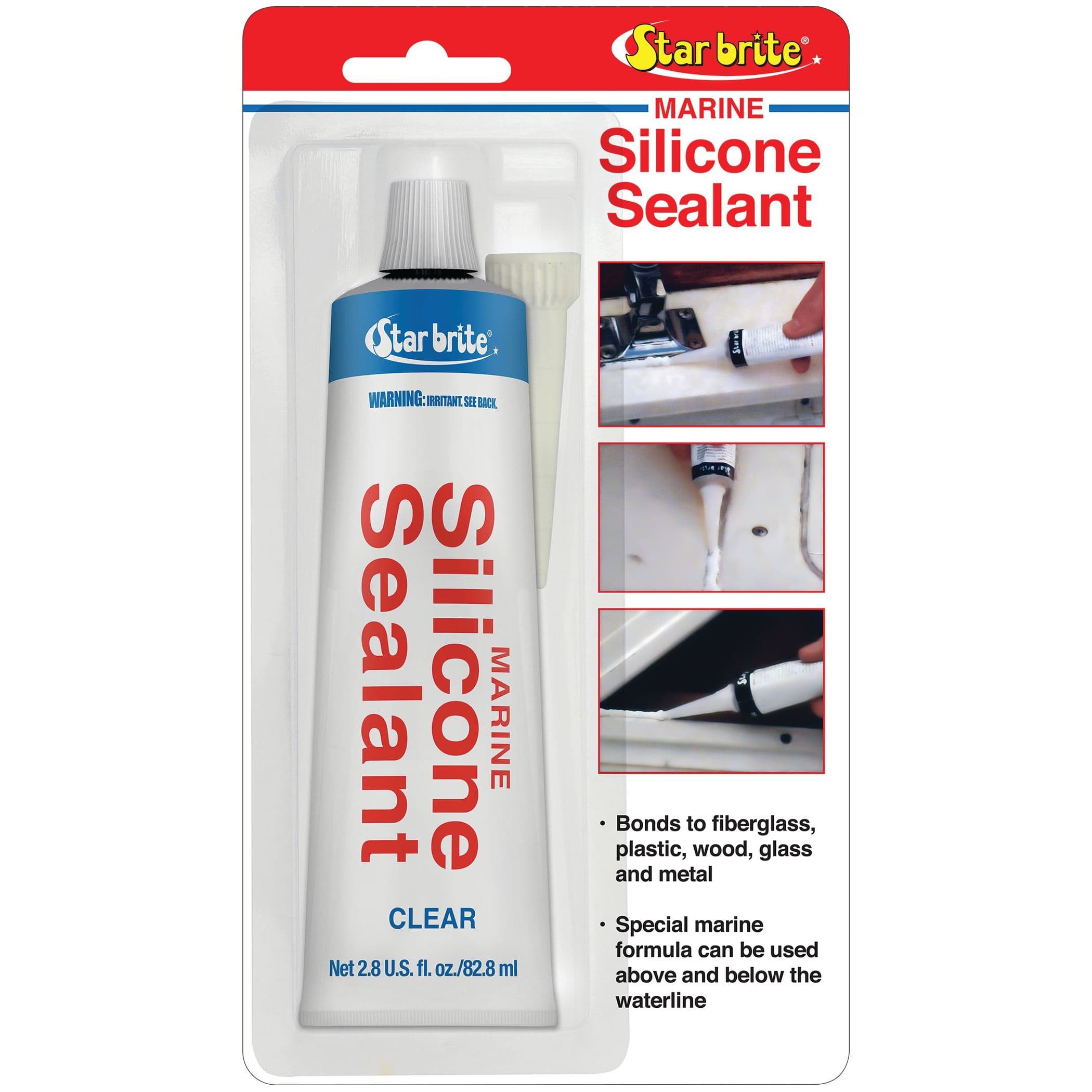 Marine Silicone Sealant - Clear (2.8 oz. Tube)