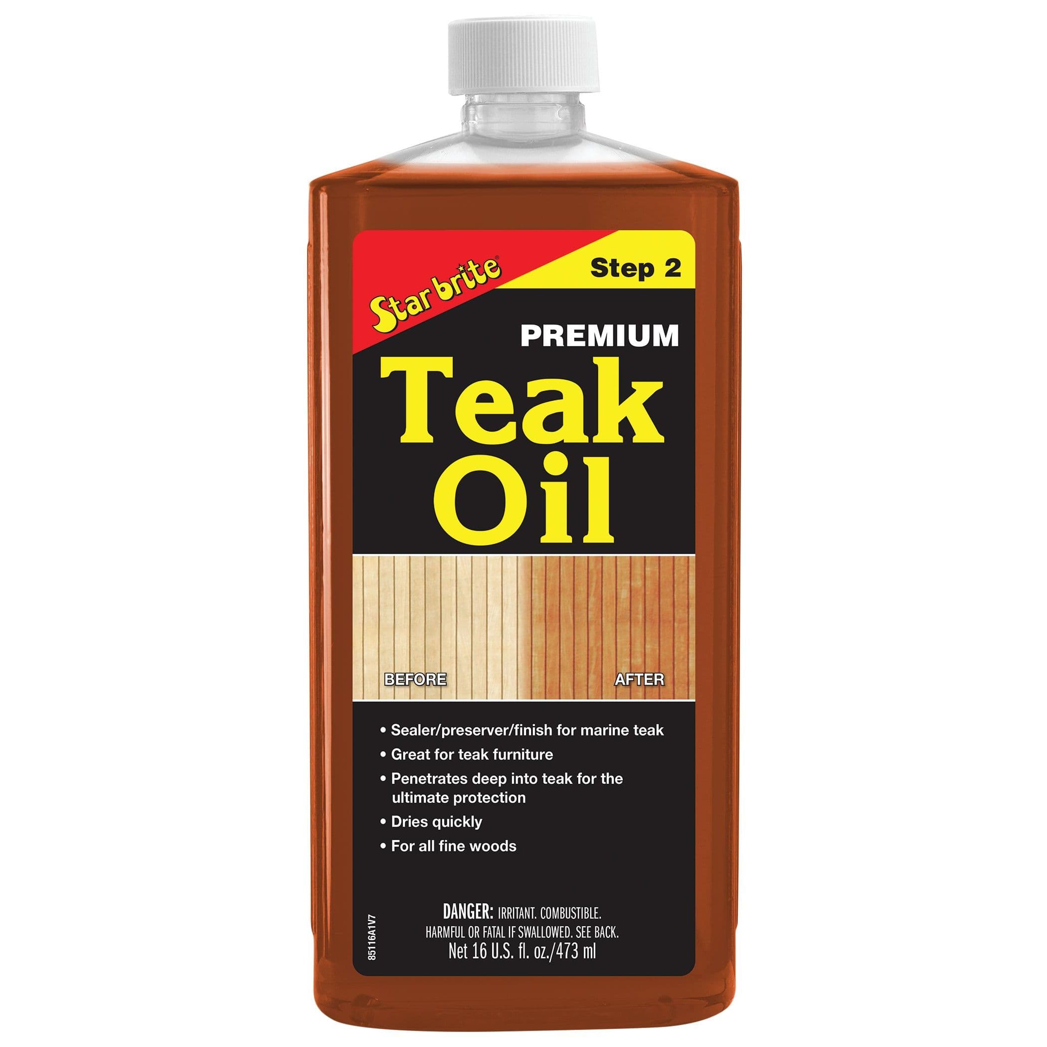 Premium Golden Teak Oil - Step 3 (16 fl. oz.)