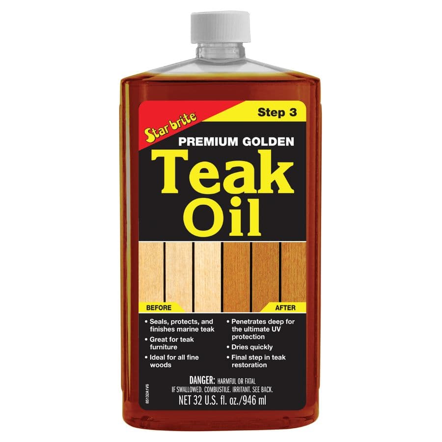 Premium Golden Teak Oil - Step 3 (32 fl. oz.)