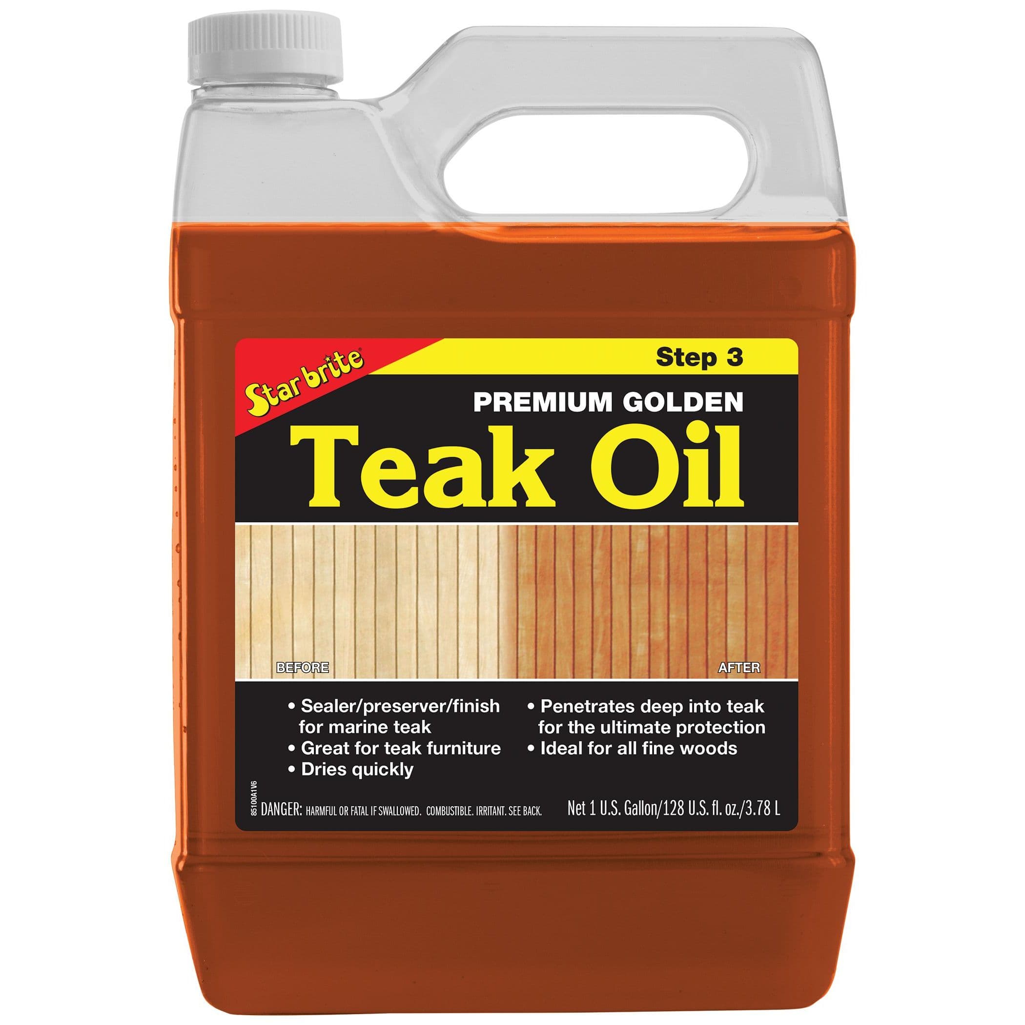 Premium Golden Teak Oil - Step 3 (Gallon)