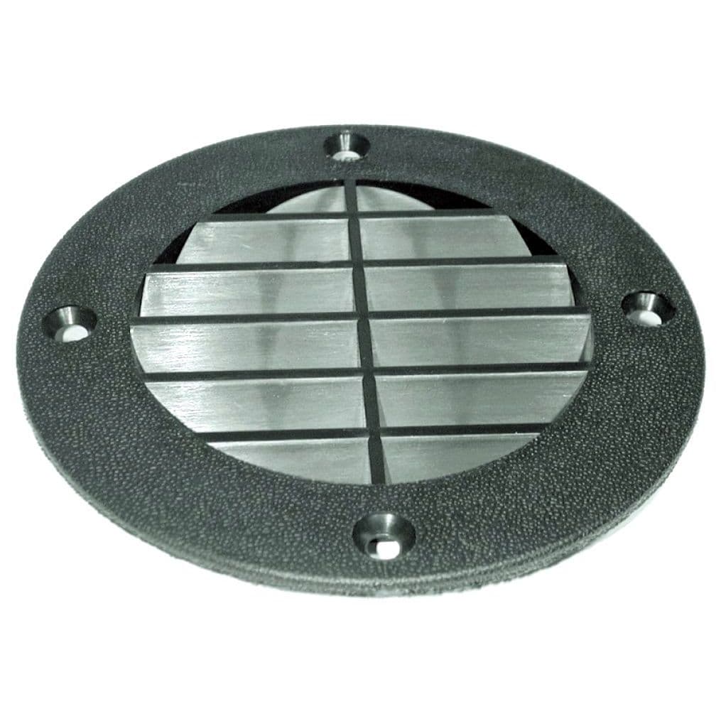 Round Louvered Vent (Black)