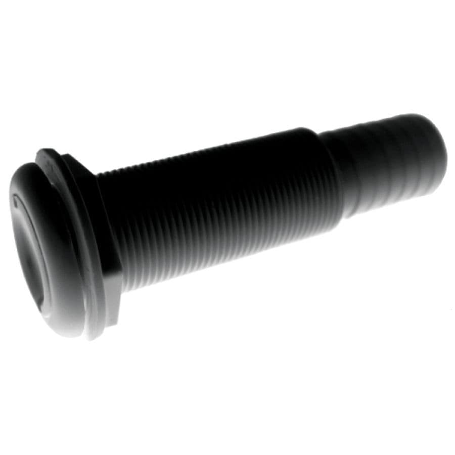 Black Plastic Straight Thru-Hull Connectors - Package (5-3/8” L x 1-1/8” ID)