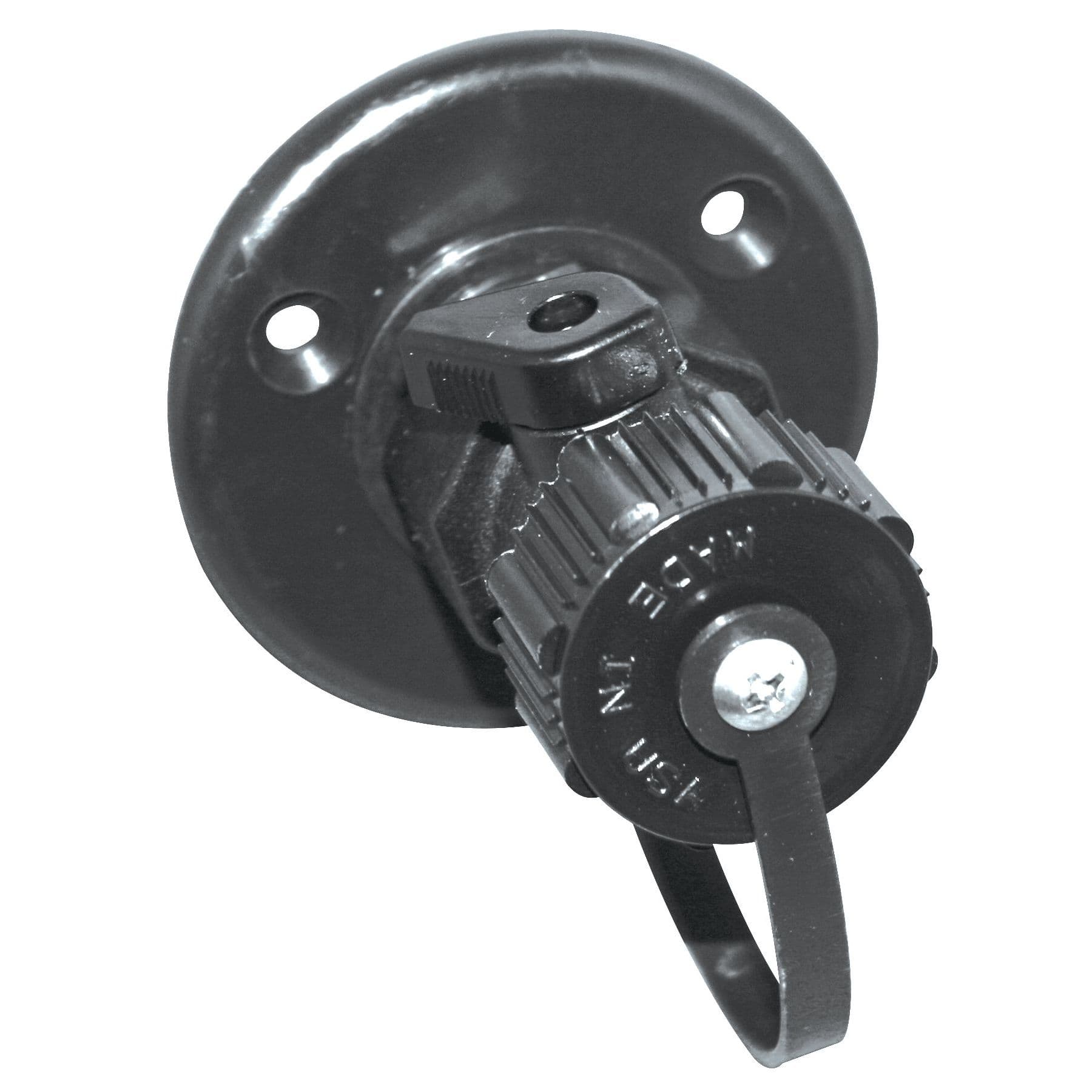 Black Washdown Fitting with Shut-Off Valve