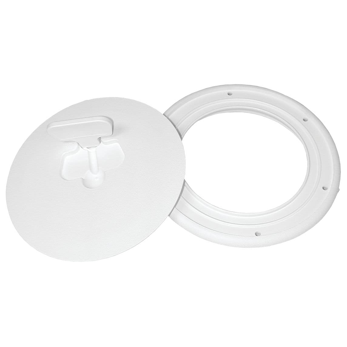 Quick Release Cam Lock Deck Plate - 8” x 5-1/8” (Polar White)