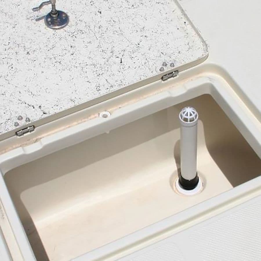 Screw-In Overflow Drain Tube with Screen (Fits 1-1/2” Drain)