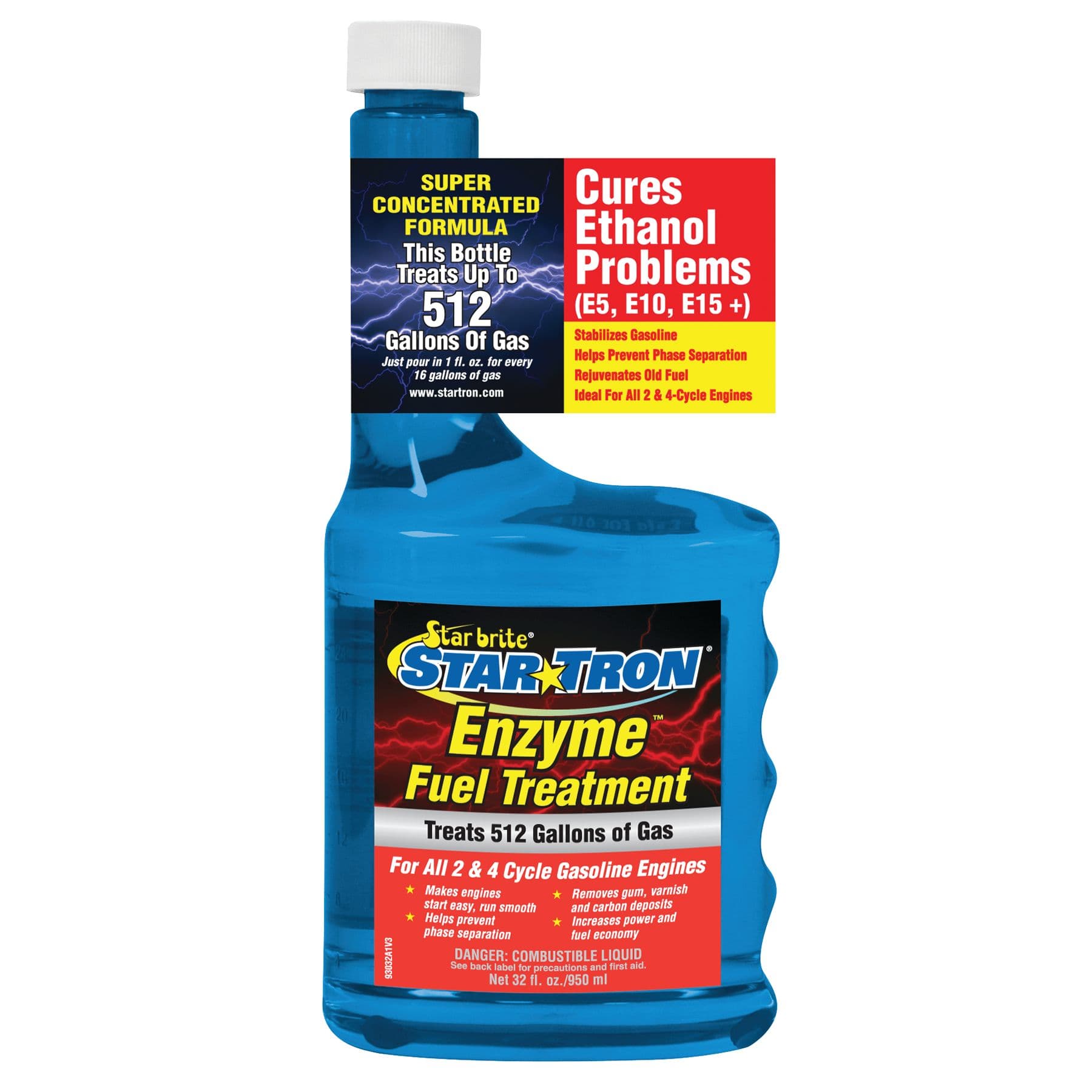 Star Tron Enzyme Fuel Treatment - Concentrated Gas Formula (32 fl. oz.)