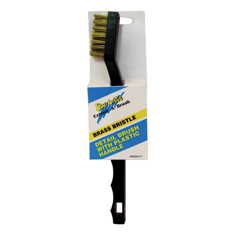 Detail Brush with Plastic Handle (Brass Bristles)